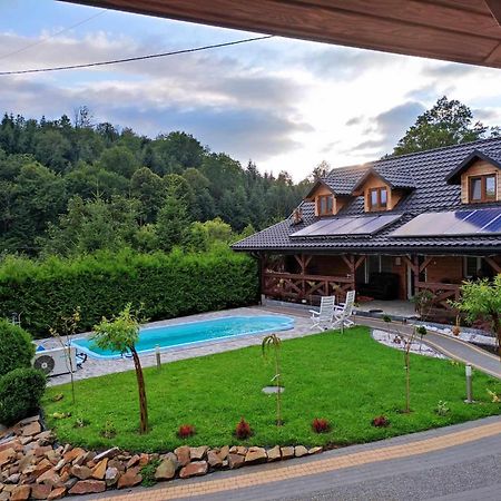 Jaskowa Chata Bieszczady Apartament Z Basenem Baligród 外观 照片