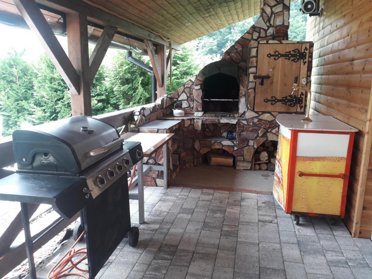Jaskowa Chata Bieszczady Apartament Z Basenem Baligród 外观 照片